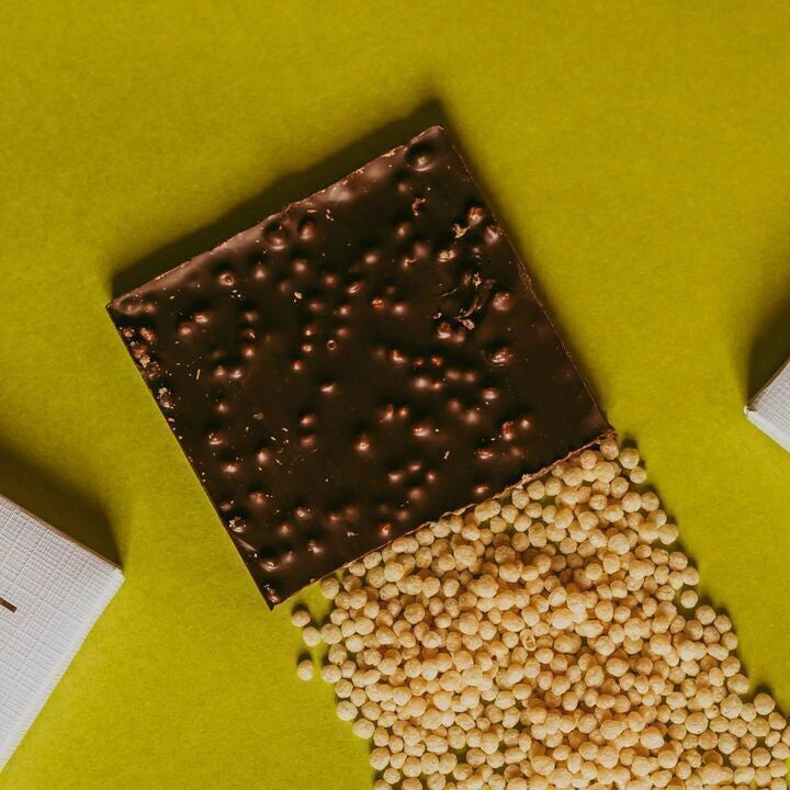 Barra Chocolate Crunch 70% Cacau com Crispies de Quinoa - Zero Poliol, Adição de Açúcares, Lactose e Glúten - Luckau - 7 - imagem 4