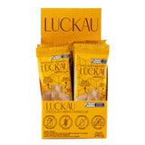 Display Barras Chocolate Branco Maracujá - Zero Adição de Açúcares, Lactose e Glúten - Luckau - 12 unidades de 20g - 240g total