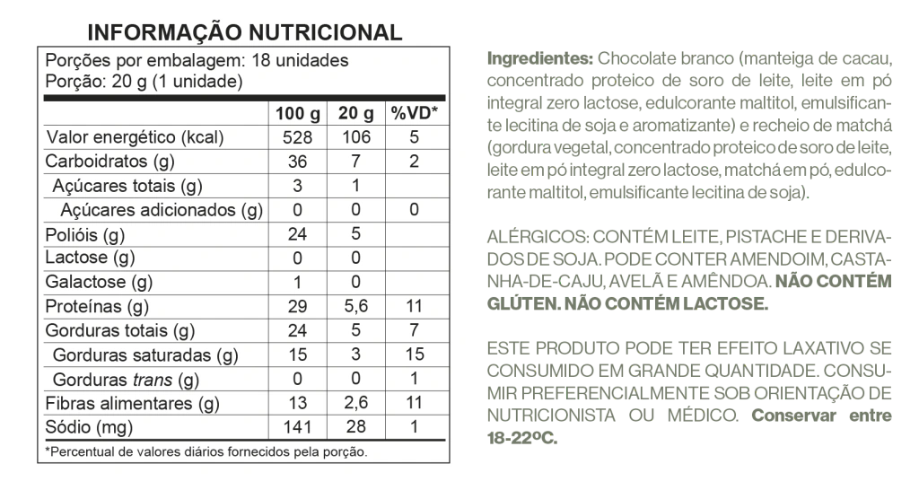 Tabela Nutricional