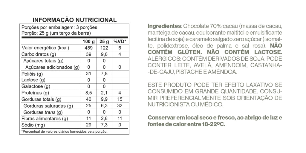 Tabela Nutricional