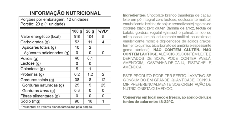 Tabela Nutricional