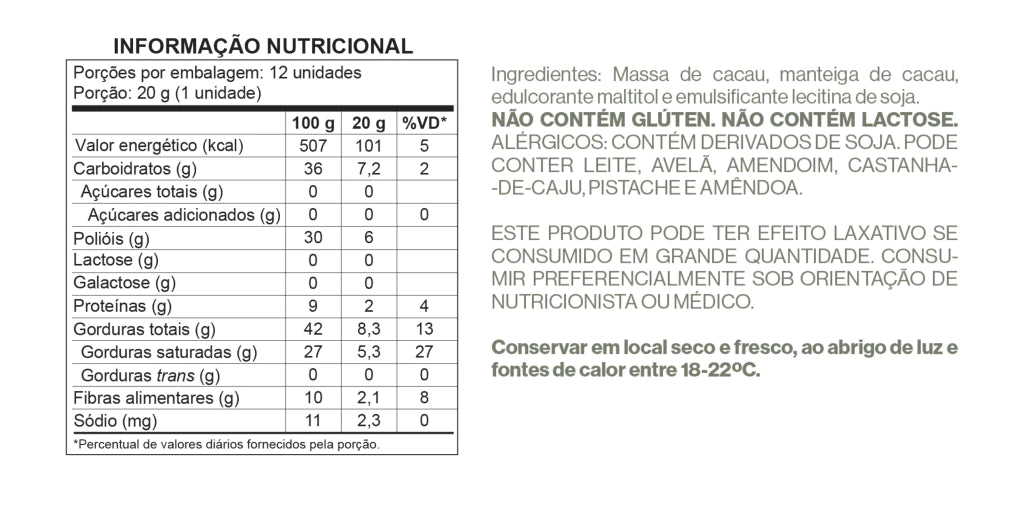 Tabela Nutricional