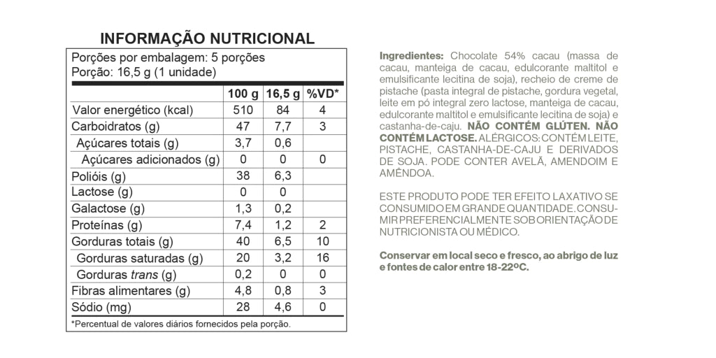 Tabela Nutricional