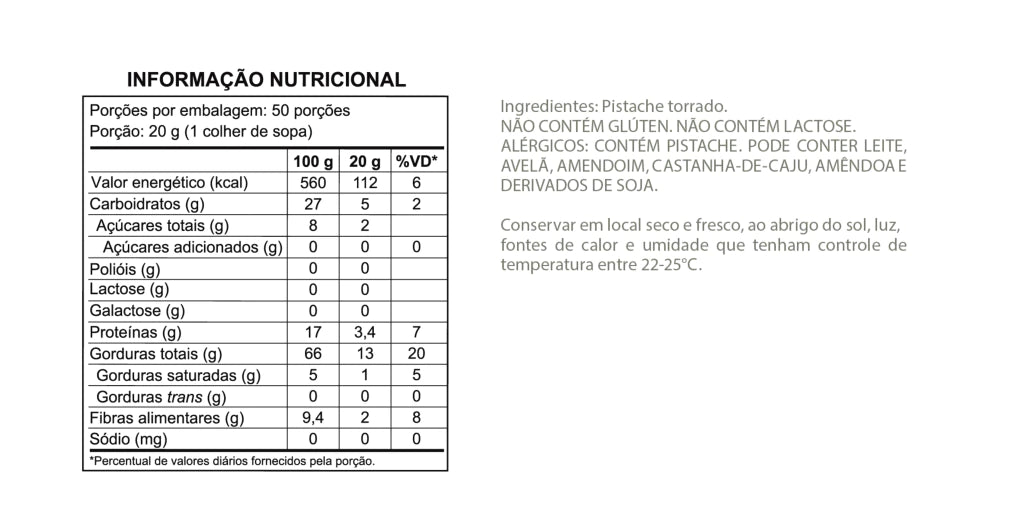 Tabela Nutricional
