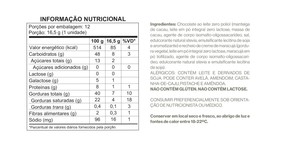 Tabela Nutricional