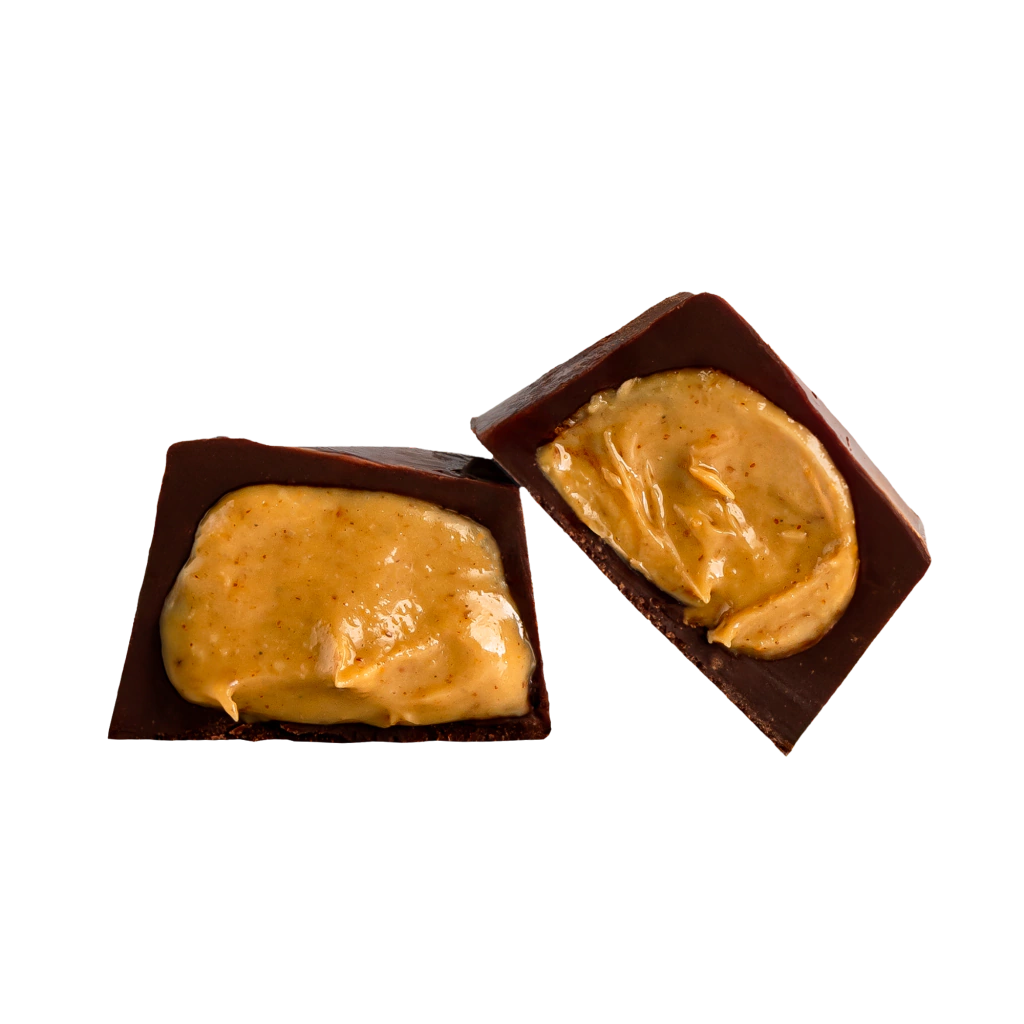 Display Bombom Chocolate 70% Cacau recheado com creme de Caramelo Salgado - Zero Adição de Açúcares, Lactose e Glúten - - imagem 3
