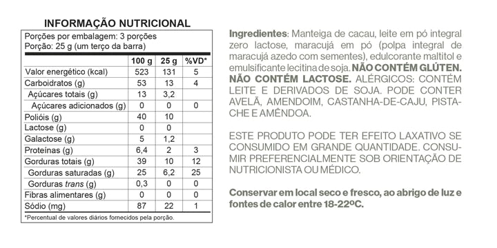 Tabela Nutricional